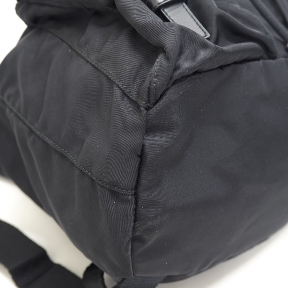 Prada Pocono Triangular Plate Backpack Daypack Bl… - image 5